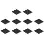 uxcell Electronics Cooler Heatsink for MOS GPU IC Chip Black 28 x 28 x 3 mm 10pcs