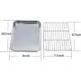 TeamFar Toaster Oven Pan Tray with Cooling Rack, Stainless Steel Toaster Ovenware broiler Pan, Compact 8x10x1, Healthy & Non Toxic, Rust Free & Easy Clean - Dishwasher Safe TeamFar Toaster Oven Pan Tray with Cooling Rack, Stainless Steel Toaster Ovenware broiler Pan, Compact 8x10x1, Healthy & Non Toxic, Rust Free & Easy Clean - Dishwasher Safe