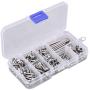 RC Screw Kit, Metal Stainless Steel Screw Kit with Box for Traxxas Slash 4x4 Short Truck Car Remote Control Spare Parts Accessory Fix Component