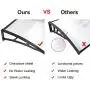Yescom 39''x 39'' Door Window Outdoor Awning Patio Cover UV Rain Snow Protection One-Piece Polycarbonate Hollow Sheet Yescom 39''x 39'' Door Window Outdoor Awning Patio Cover UV Rain Snow Protection One-Piece Polycarbonate Hollow Sheet