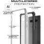 Ghostek Atomic Slim Galaxy S10 Plus Clear Case with Super Space Metal Bumper Design Tough Shockproof Heavy Duty Protection and Wireless Charging Compatible for 2019 Galaxy S10+ (6.4 Inch) - (Pink)