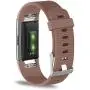 KingAcc Compatible Fitbit Charge 2 Bands, Soft Silicone Replacement Band for Fitbit Charge 2, with Metal Buckle Fitness Wristband Sport Strap Women Men (1-Pack, Coffee, Large)