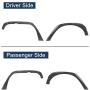Hooke Road Flat Fender Flares + Front Inner Fender Liners Kit Compatible with Jeep Wrangler JK & Unlimited 2007-2018 2/4 Doors