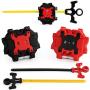 Elfnico Bey Battle Gyro Burst Battle Evolution Metal Fusion Attack Set with 4D Launcher Grip and Arena
