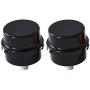 Anndason 2 PCS 1/2''PT 20mm Air Compressor Silencer Filter Metal Air Compressor Intake Filter Noise Muffler Silencer