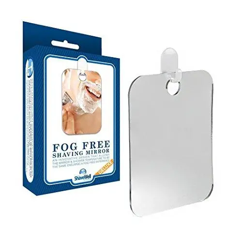 The Shave Well Company Deluxe Anti-Fog Shower Mirror | Fogless Bathroom Shaving Mirror | 33% Larger Than Original | Long-Lasting Removable Adhesive Hook The Shave Well Company Deluxe Anti-Fog Shower Mirror | Fogless Bathroom Shaving Mirror | 33% Larger Than Original | Long-Lasting Removable Adhesive Hook