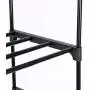 N/N 8-Tier Narrow Tall Shoe Rack Metal Shoes Storage Shelf Space-Saving Stackable Vertical Shoes Organizer Shelf Dustproof Black Shoes Rack for Closet,Doorway, Entryway