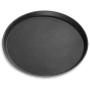 New Star Foodservice 25033 Restaurant Grade Non-Slip Tray, Plastic, Rubber Lined, Round, 14'' Inch, Black