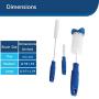 PetSafe Drinkwell Pet Fountain Cleaning Kit, 3 Brushes, Works with all PetSafe Cat and Dog Water Dispensers, Convenient and Easy to Use - CKPH