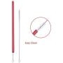 6Pcs Reusable Metal Straws, Drinking Straws, Aluminum Straws, Smoothies Straws, Wide Straws, Rainbow Colorful Straws for Party, Included a Cleaning Brush