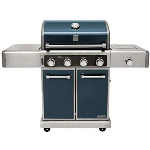 Kenmore Elite PG-40415S0LC-AM 4 Burner Outdoor Patio Gas BBQ Grill, Metallic Gun Metal Kenmore Elite PG-40415S0LC-AM 4 Burner Outdoor Patio Gas BBQ Grill, Metallic Gun Metal