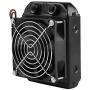 fosa 90mm 8 Tubes Thread CPU Cooling Water Row Heat Exchanger Fan, G1/4 Thread Water Cooling Radiator with Fan for Beauty Apparatus Industrial Equipment