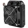 fosa 90mm 8 Tubes Thread CPU Cooling Water Row Heat Exchanger Fan, G1/4 Thread Water Cooling Radiator with Fan for Beauty Apparatus Industrial Equipment