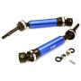 Integy RC Model Hop-ups T8564BLUE XHD Steel Rear Universal Drive Shaft (2) for Traxxas 1/10 Slash & Stampede 4X4