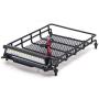 JVSISM for MN D90 D91 D99 MN90 MN99S 1/12 RC Car Upgrade Parts Metal Luggage Carrier Tray Roof Rack with LED Light Accessories