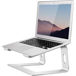 Orionstar Laptop Stand Portable Aluminum Laptop Riser Compatible with Apple Mac MacBook Air Pro 10 to 15.6 Inch Notebook Computer, Detachable Ergonomic Elevator Holder, Silver