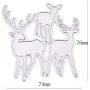 Three Pieces Deers Metal Die Cuts Forest Animal Cutting Dies Cut Stencils for DIY Embossing Photo Decorative Paper Dies Scrapbooking Card Making