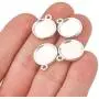 LANBEIDE 100 Pieces Bezel Pendant Trays 12 mm Diameter Round Blanks for Crafting DIY Photo Pendant Necklace Earrings. Metal Alloy Cabochon Glass Dome for Jewelry Making Pendant (1/2 Inch) LANBEIDE 100 Pieces Bezel Pendant Trays 12 mm Diameter Round Blanks for Crafting DIY Photo Pendant Necklace Earrings. Metal Alloy Cabochon Glass Dome for Jewelry Making Pendant (1/2 Inch)
