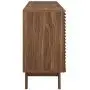 Modway Render 63'' Mid-Century Modern Sideboard Buffet Table or TV Stand in Walnut