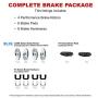 For 2011-2015 Honda CR-Z R1 Concepts eLine Front Rear Drill/Slot Brake Rotors Kit + Ceramic Brake Pads