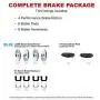 For 2011-2015 Honda CR-Z R1 Concepts eLine Front Rear Drill/Slot Brake Rotors Kit + Ceramic Brake Pads For 2011-2015 Honda CR-Z R1 Concepts eLine Front Rear Drill/Slot Brake Rotors Kit + Ceramic Brake Pads
