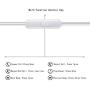Wired in-Ear Earphones, 3.5mm Metal Housing Earbuds Headphones Best Bass Stereo Headset Compatible with iPhone 6s 6 5s Se 5 5c 4s Plus