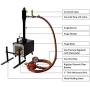 Portable Propane Gas Forge Single Burner Knife and Tool Making Blacksmith Farrier Forge with Stand