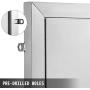 Mophorn BBQ Double Access Door 31W x 24H Inch, BBQ Door Stainless Steel Wall Construction Vertical, Outdoor Kitchen Door for BBQ Island, Grilling Station, Outside Cabinet