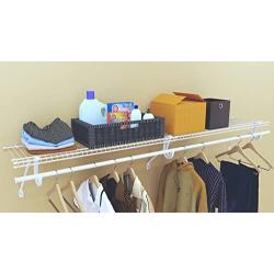 ClosetMaid 5632 Super Slide Ventilated Shelf Kit With Closet Rod, 6 by 12'', White