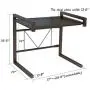 Metal Microwave Oven Rack Toaster Stand Shelf Expandable Kitchen Supplies Tableware Storage Counter Space Saver Cabinet Organizer Spice Holder with 3 Hooks, 60lbs Weight Capacity Black Stainless Steel Metal Microwave Oven Rack Toaster Stand Shelf Expandable Kitchen Supplies Tableware Storage Counter Space Saver Cabinet Organizer Spice Holder with 3 Hooks, 60lbs Weight Capacity Black Stainless Steel