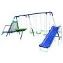 Sportspower Mountain View Metal Swing, Slide and Trampoline Set Sportspower Mountain View Metal Swing, Slide and Trampoline Set