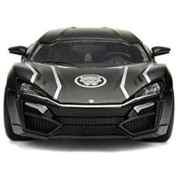 Jada Toys Marvel Black Panther & W Motors Lykan Hypersport DIE-CAST Car, 1: 24 Scale Vehicle & 2.75'' Collectible Metal Figurine