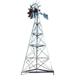 Outdoor Water Solutions AWS0013 20-Feet Galvanized 3-Legged Aeration System Windmill