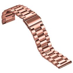 Kartice Bands Compatible with Samsung Galaxy Watch 3 41mm Bands Active 2 44mm 40mm Bands 20mm Solid Stainless Steel Metal Band for Galaxy Active 2 Bands Men Women (Rose Gold)