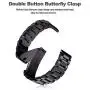 V-MORO Metal Strap Compatible with Gear S3 Frontier/Classic Band/Galaxy Watch 46mm Bands 22mm Solid Stainless Steel Business Bracelet for Samsung Gear S3 Smartwatch/Galaxy Watch 46mm R800 Space Gray