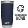 YETI Rambler 20 oz Tumbler, Stainless Steel, Vacuum Insulated with MagSlider Lid YETI Rambler 20 oz Tumbler, Stainless Steel, Vacuum Insulated with MagSlider Lid