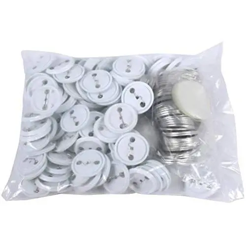 500Pcs 44mm/1.75in Blank Badge Buttons DIY Button Badge Parts Metal Cover Transparent Film Suitable for Clothing and Home Decoration Arts Crafts Supplies 500Pcs 44mm/1.75in Blank Badge Buttons DIY Button Badge Parts Metal Cover Transparent Film Suitable for Clothing and Home Decoration Arts Crafts Supplies