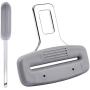 Car Seat Belt Clips 4Pack Universal Car Belt Buckle Stopper Metal Rust Proof Durable (gray)