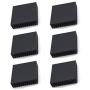 BfyBest 6pcs Aluminum Chipset Heat Radiator Cooling Fin Heatsink 40mm x 40mm x 11mm Black