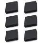 BfyBest 6pcs Aluminum Chipset Heat Radiator Cooling Fin Heatsink 40mm x 40mm x 11mm Black