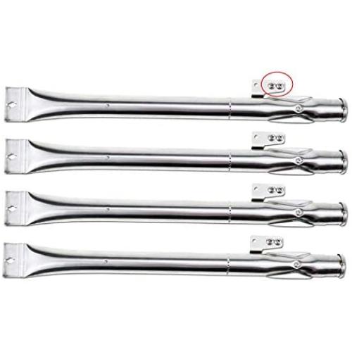 Hisencn BBQ 14 7/8'' Grill Burner Tubes Replacment for Home Depot Nexgrill 4 Burner 720-0830H, 720-0830D, Nexgrill Stainless Steel Burner Tubes Pipe Replacement Parts, 4 Pack Hisencn BBQ 14 7/8'' Grill Burner Tubes Replacment for Home Depot Nexgrill 4 Burner 720-0830H, 720-0830D, Nexgrill Stainless Steel Burner Tubes Pipe Replacement Parts, 4 Pack