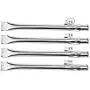 Hisencn BBQ 14 7/8'' Grill Burner Tubes Replacment for Home Depot Nexgrill 4 Burner 720-0830H, 720-0830D, Nexgrill Stainless Steel Burner Tubes Pipe Replacement Parts, 4 Pack