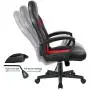 Furmax Office Chair Leather Desk Gaming Chair, High Back Ergonomic Adjustable Racing Chair,Task Swivel Executive Computer Chair Headrest and Lumbar Support (Red)