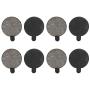 Brake Pads,4 Pairs Red Copper Semi Metal Brake Disc Rotor Pad Replacement Parts for 10in Electric Scooter