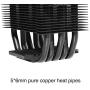 Vetroo V5 CPU Air Cooler w/ 5 Heat Pipes 120mm PWM Processor 150W TDP Fan Intel LGA 1200 115X / AMD Ryzen AM4 Universal Socket w/Addressable RGB Lights Sync(V5, Black)