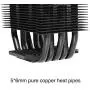 Vetroo V5 CPU Air Cooler w/ 5 Heat Pipes 120mm PWM Processor 150W TDP Fan Intel LGA 1200 115X / AMD Ryzen AM4 Universal Socket w/Addressable RGB Lights Sync(V5, Black)