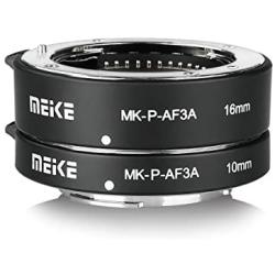 MEIKE MK-P-AF3A Automatic Extension Tube for Olympus Panasonic Micro Four Thirds M4/3 System Camera Lenses 10MM 16MM (Metal Auto Focus Plastic Body)