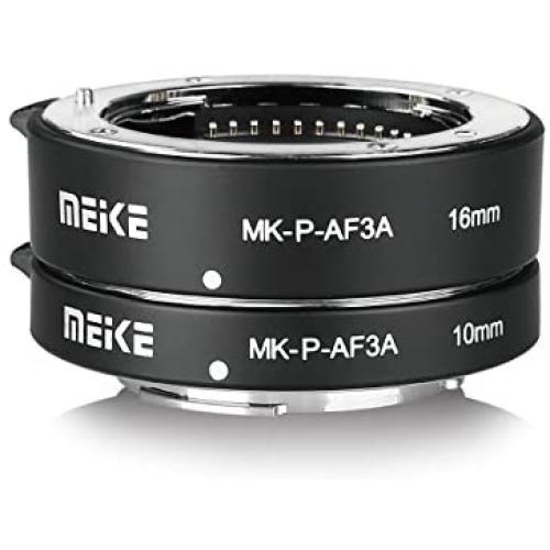 MEIKE MK-P-AF3A Automatic Extension Tube for Olympus Panasonic Micro Four Thirds M4/3 System Camera Lenses 10MM 16MM (Metal Auto Focus Plastic Body)