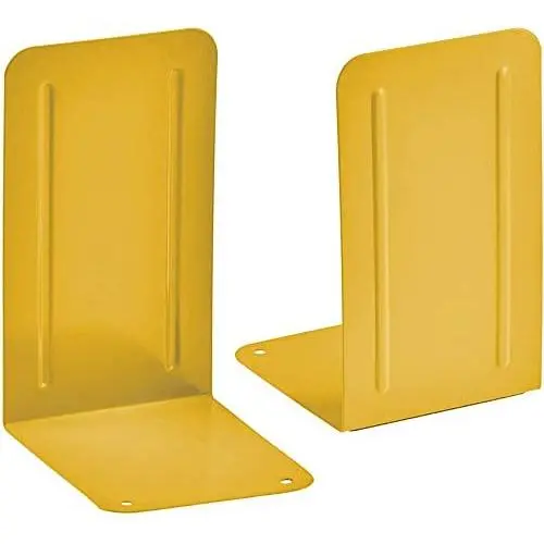 Acrimet Premium Metal Bookends (Heavy Duty) (Yellow Color) (1 Pair) Acrimet Premium Metal Bookends (Heavy Duty) (Yellow Color) (1 Pair)