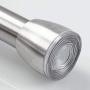 iDesign Astor Metal Tension, Adjustable Customizable Curtain Rod for Bathtub, Shower Stall, Closet, Doorway, 43-75'', Brushed Stainless Steel,78570